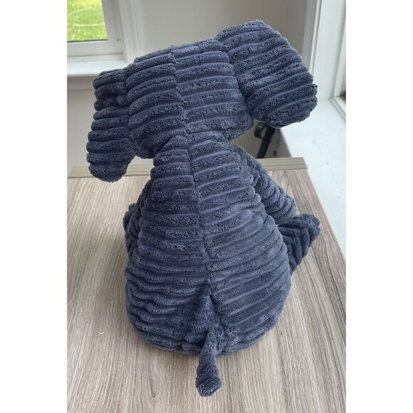 Jellycat Blue Cordy Roy Elephant 15” Plush Corduroy Lovey Stuffed Animal EUC - Picture 3 of 9